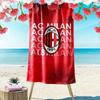 Пляжное полотенце с принтом AC Milan, Большое, Мягкое, Быстросохнущее, для Пляжа, Кемпинга, Плавания