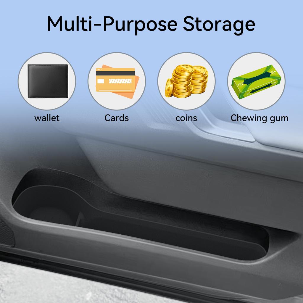 for Toyota RAV4 2026 Door Side Storage Box TPE Front Rear Door Handle Organizer Tidying Car Interior Accessories 4PCS
