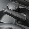 PU Leather Car Gears Handbrake Cover Shift Lever Cover Collars Handbrake Cover Hand Brake Cover Anti-Skid Auto Parking Brake
