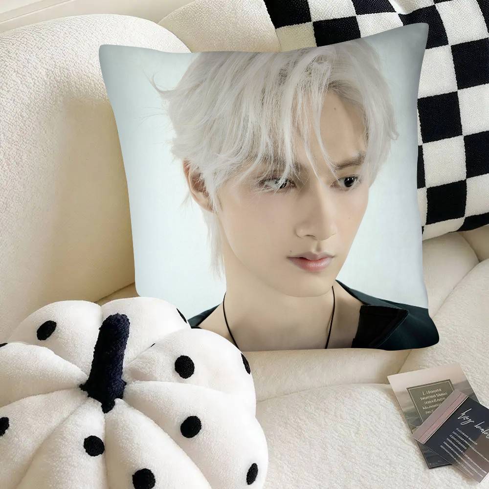 Чехол для подушки Kpop Junhui Wen Квадратная подушка Спальня Диван Подушка для отдыха и комфорта Автомобиль Домашний декор