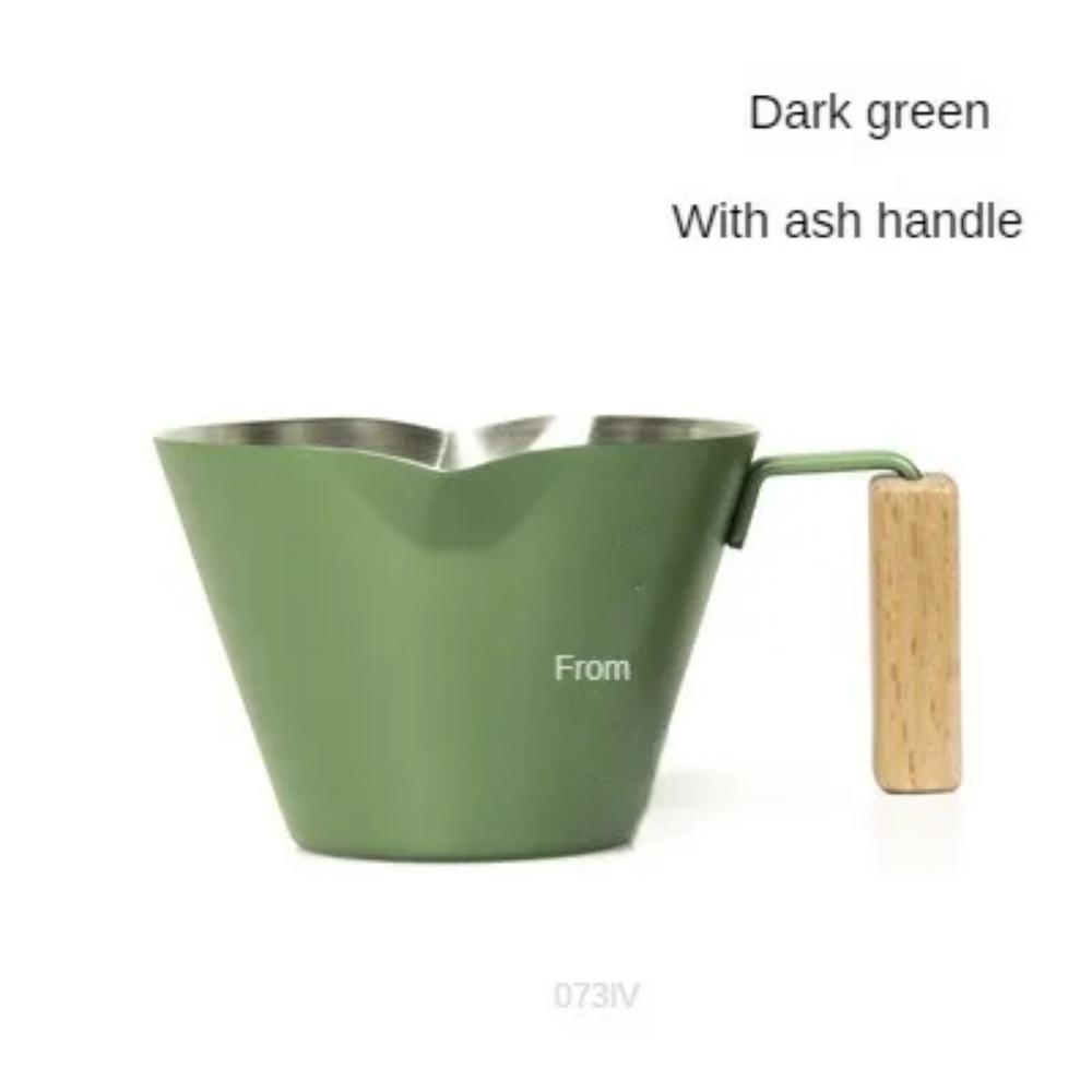 AIRFLOW 100 мл Чашка для экстракции эспрессо 304 Нержавеющая сталь Двусторонняя Домашняя С гравированной меркой Итальянская чашка для эспрессо в унциях Прочная