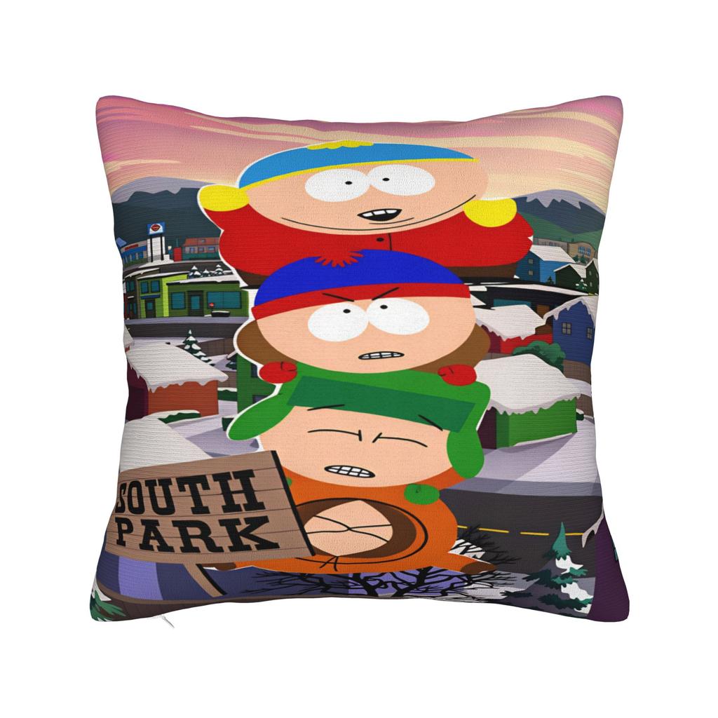 Pillow Cover S-south Anime P-park   Funny Pillow Case For Chair Sofa Home Decor Pillowcases