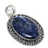 Sodalite Gemstone Handmade 925 Sterling Silver Jewelry Pendant 2.60" c7A34