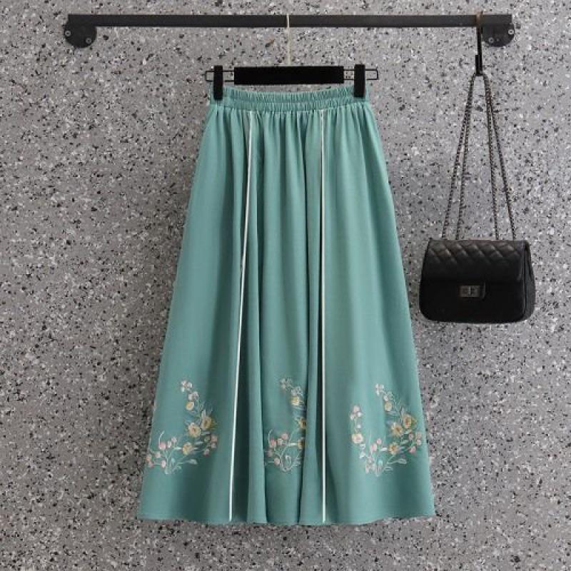 Весенний республиканский женский ханьфу для чайной церемонии: Костюм Танг Приталенный Вышитый Ципао Комплект из двух предметов