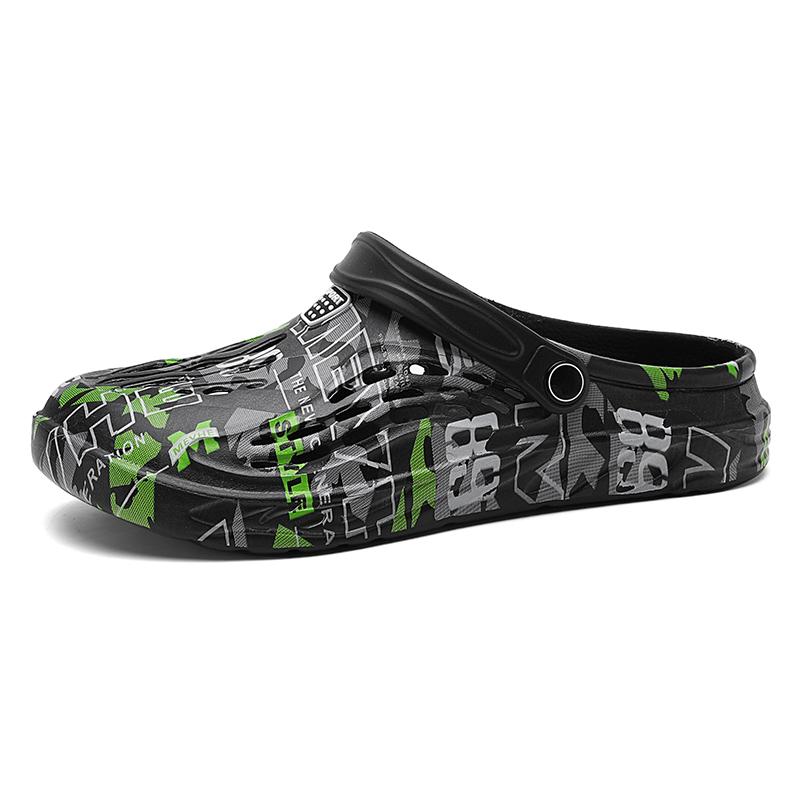 Мода Большой размер 38-49 Мужские Белые Сандалии Шлепанцы Летняя Уличная Пляжная Обувь Толстая Подошва Нескользящие Садовые Туфли Ева Мягкие Клоги