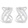 [L4662] - Half-creoles Silver 'Sissi' Silver-white (rhodium-plated) - 15x10 Mm