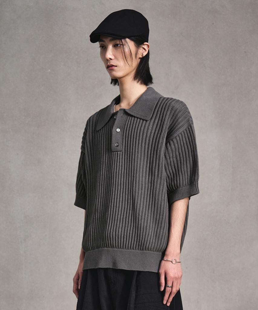 LMOOD Bay Skasi Half Knit Gray