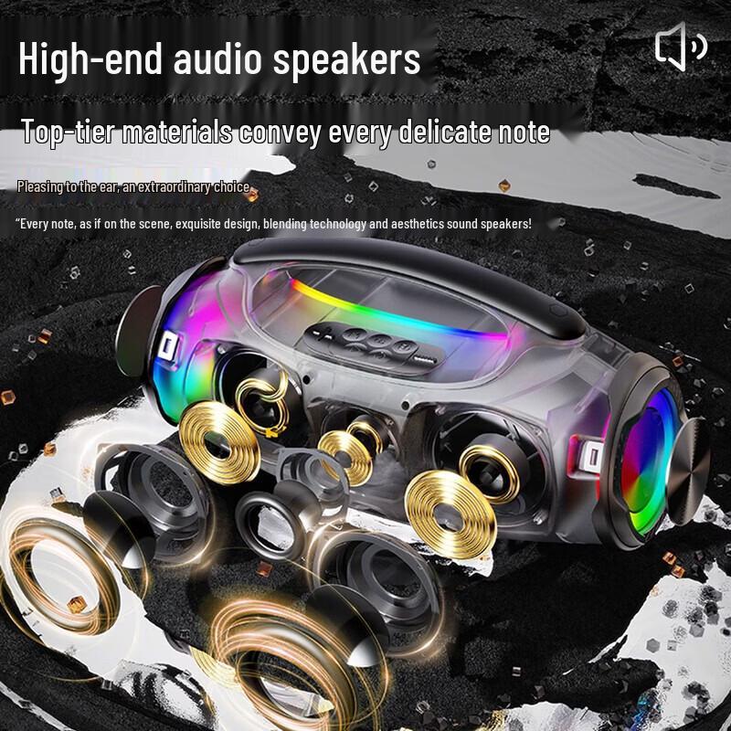 Портативная уличная Bluetooth-колонка Newmine K501, штепсель CN (адаптер в комплекте)