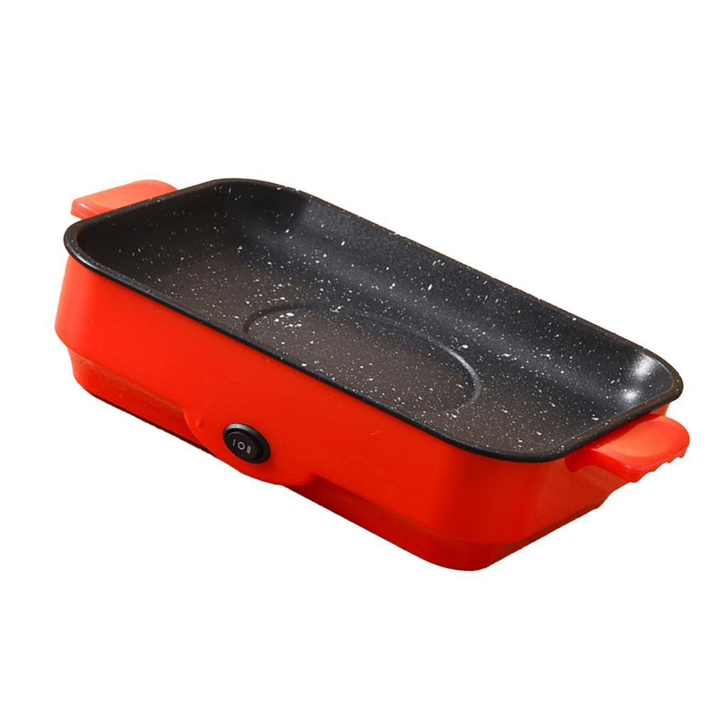 Электрическая антипригарная многофункциональная сковорода-гриль для приготовления пищи в помещении.  