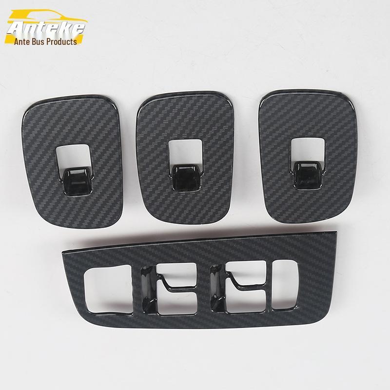 XC60 Lifter Switch Decorative Frame: Fits 18 Models, Car Window Glass Armrest Switch Button Sequin Sticker