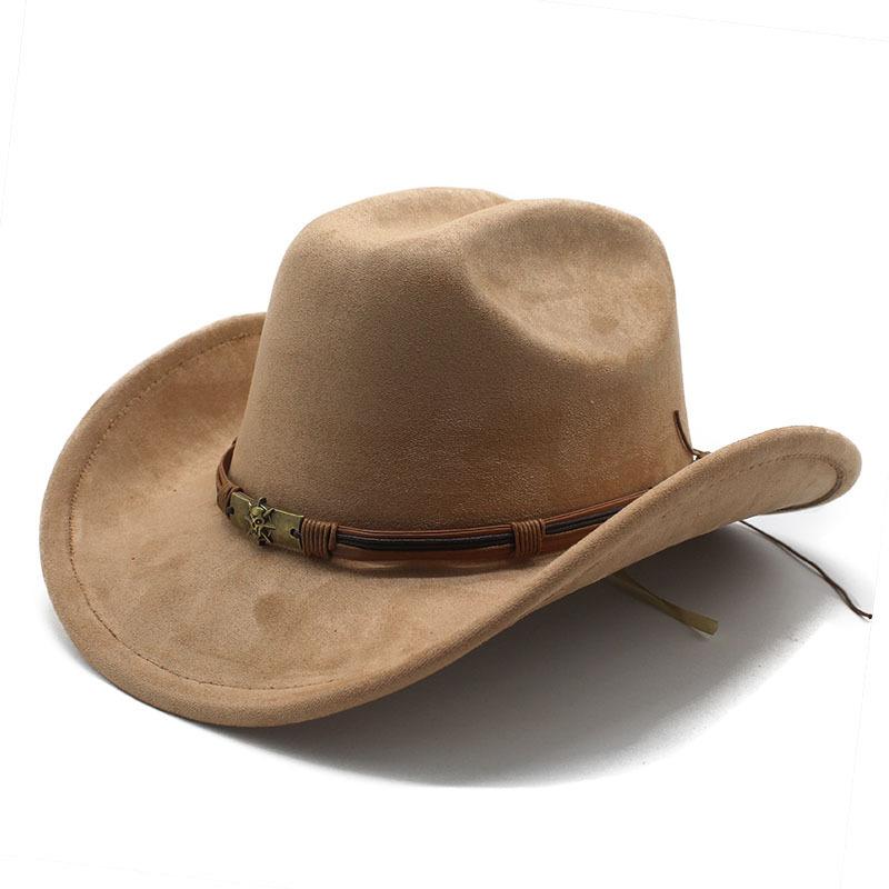 Западная ковбойская шляпа шерстяной цилиндр панк шляпа для верховой езды цилиндр со скрытой волной
