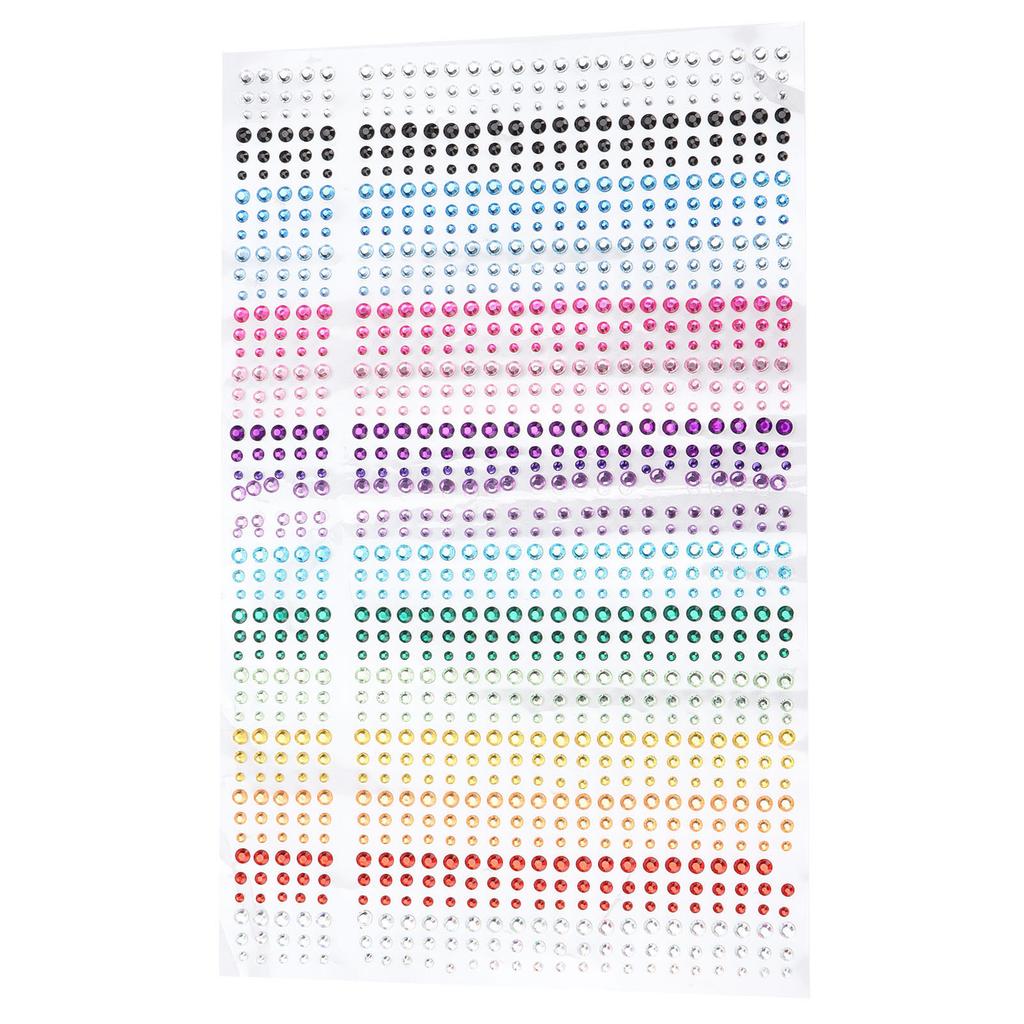 Rhinestones Stickers DIY 15 Colors SelfAdhesive Bling Accessories Stickers for Phone Craft Face