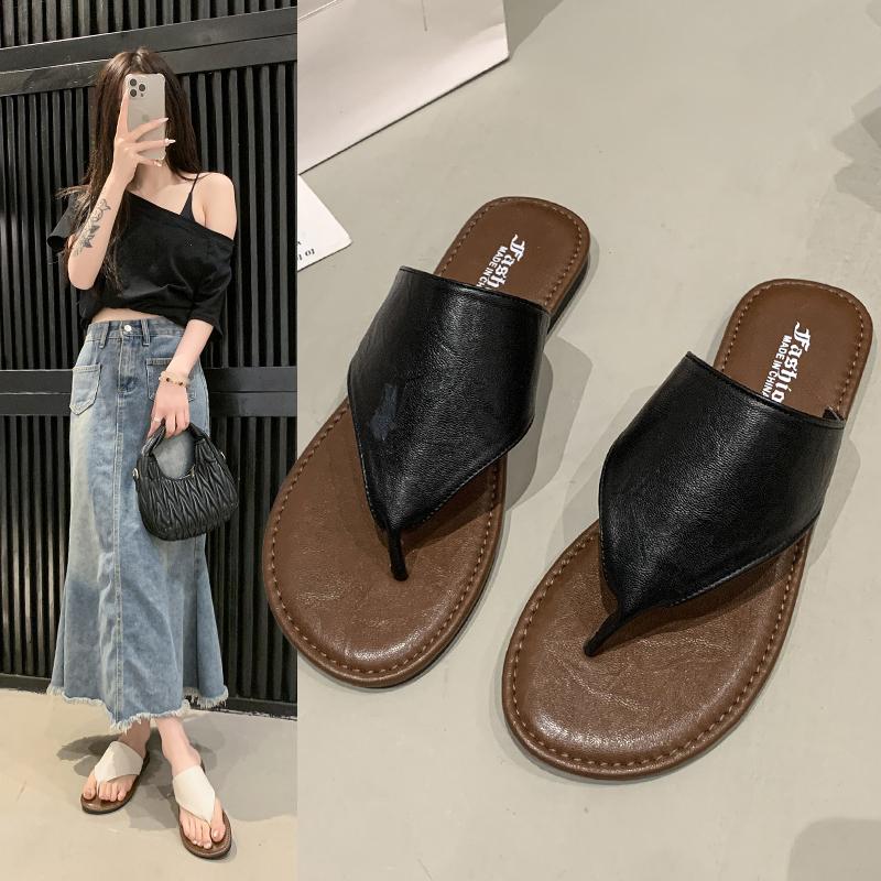 Fashion 2025 Summer New Women's Sandals Open Toe Casual Sandals  Flat Heel Soft Bottom Casual  for Female