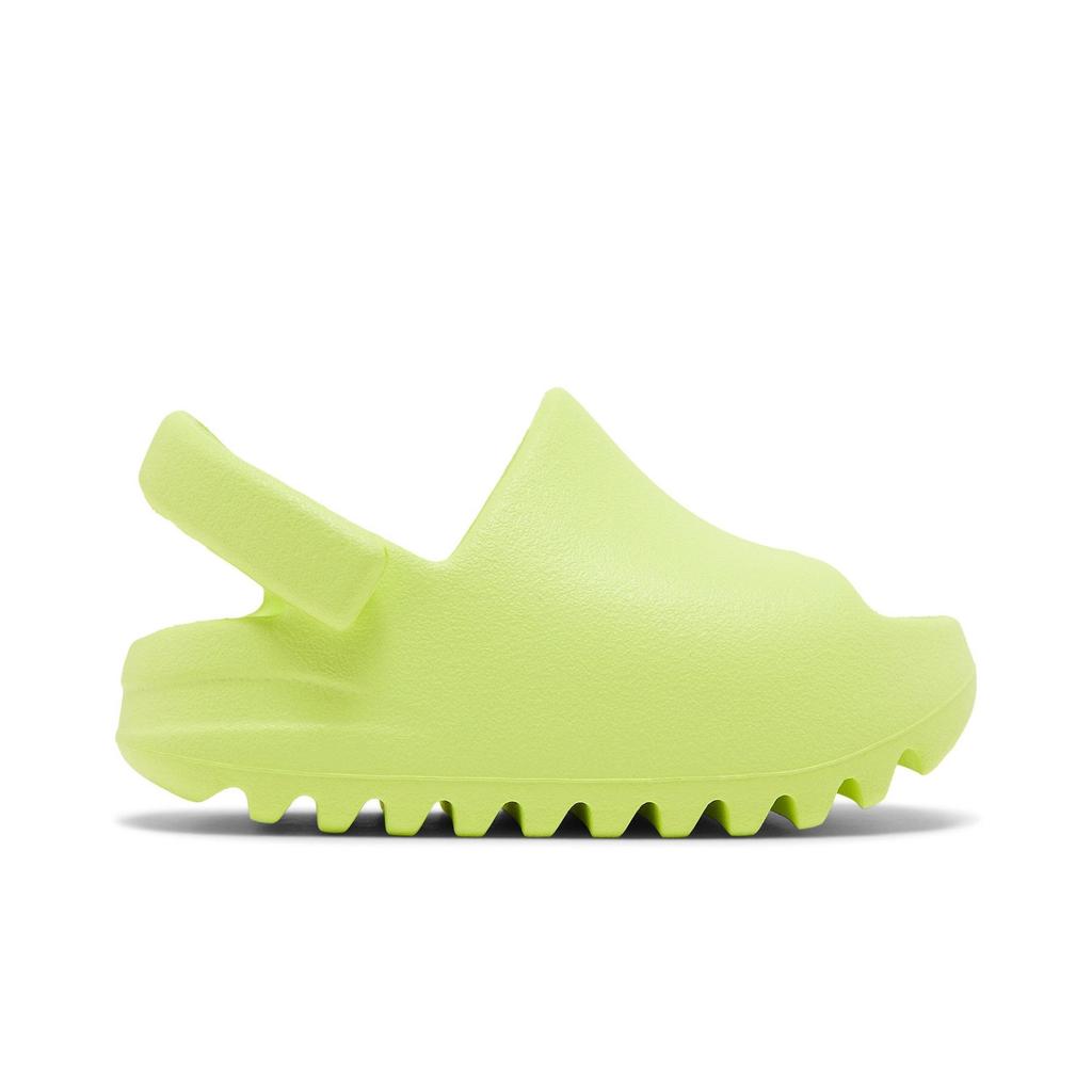 adidas Yeezy Slides Infants 'Glow Green' 2022 (Unisex) Glow Green / Glow Green / Glow Green Toddler Shoes HQ4119