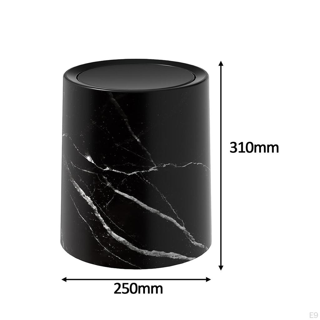 Elegant Marble Trash Receptacle for Home Or Office