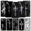 Чехол для телефона Cover для Redmi 14C 10C Note 15 14 13 12 10 11 Pro Plus K40 Мягкий ТПУ Ударопрочный Fundas Оболочка Кибер-сигил Линия креста