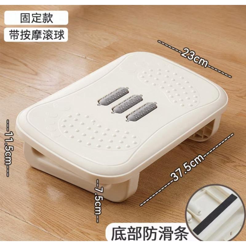 Портативная подставка для ног под стол, эргономичная подставка для ног с массажными роликами, подставка для ног для дома, офиса, работы, быстрая доставка