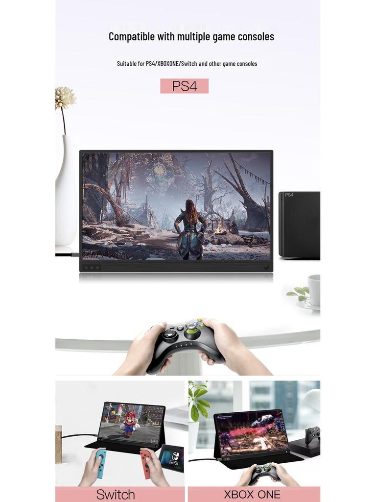 13.3" Ультратонкий 3K Сенсорный Портативный Монитор, 1080P HDMI с Поддержкой HDR