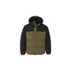Windproof Warm Thick Hooded Jacket Spliced Cotton Coat Men Jackets Military-Green A44YZ-DY7