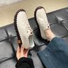 New Spring 2024 Sneakers Women Shoes Loafers Lace Up Leather Flat Casual Comfortable Mom Shoe Mujer Zapatos Chaussure Femme