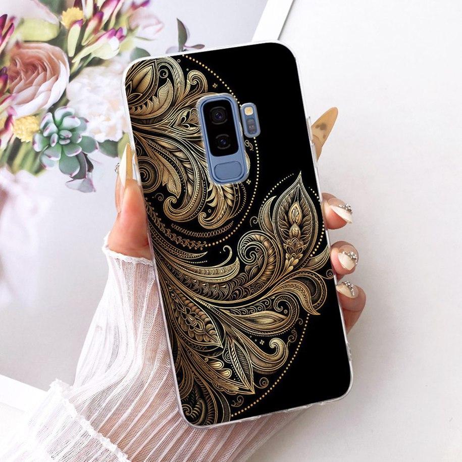 For Samsung Galaxy S9 S9+ Case SM-G960F SM-G965F Cover Fashion Dragon Lion Cartoon Soft Silicone Bumper on Samsung S9 Plus Shell