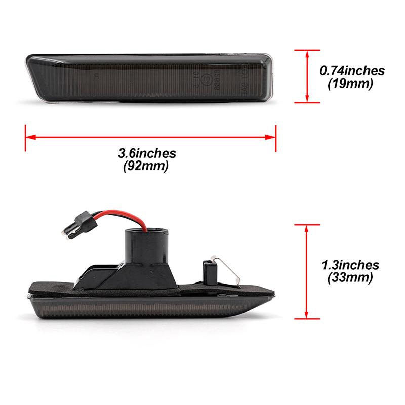 For Dynamic Led Side Marker Blinkers For BMW 3Series E36 Coupe Limousine Cabrio Compact Touring M3 E53 X5 SAV Alpina B3 B6 B8