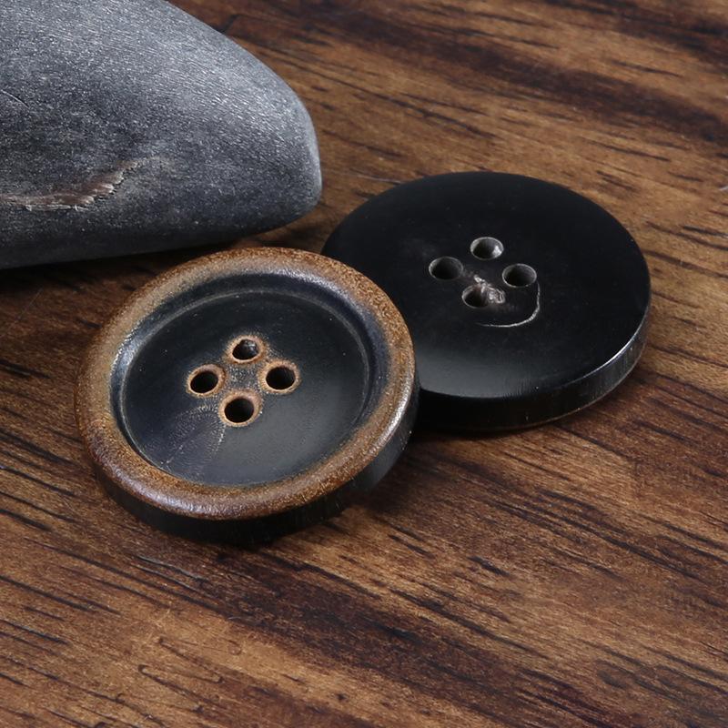 Пуговицы Рог Женская Одежда Куртка Шерстяное Пальто Высококлассные Пуговицы Универсальные Круглые Мужской Костюм Верхние Пуговицы