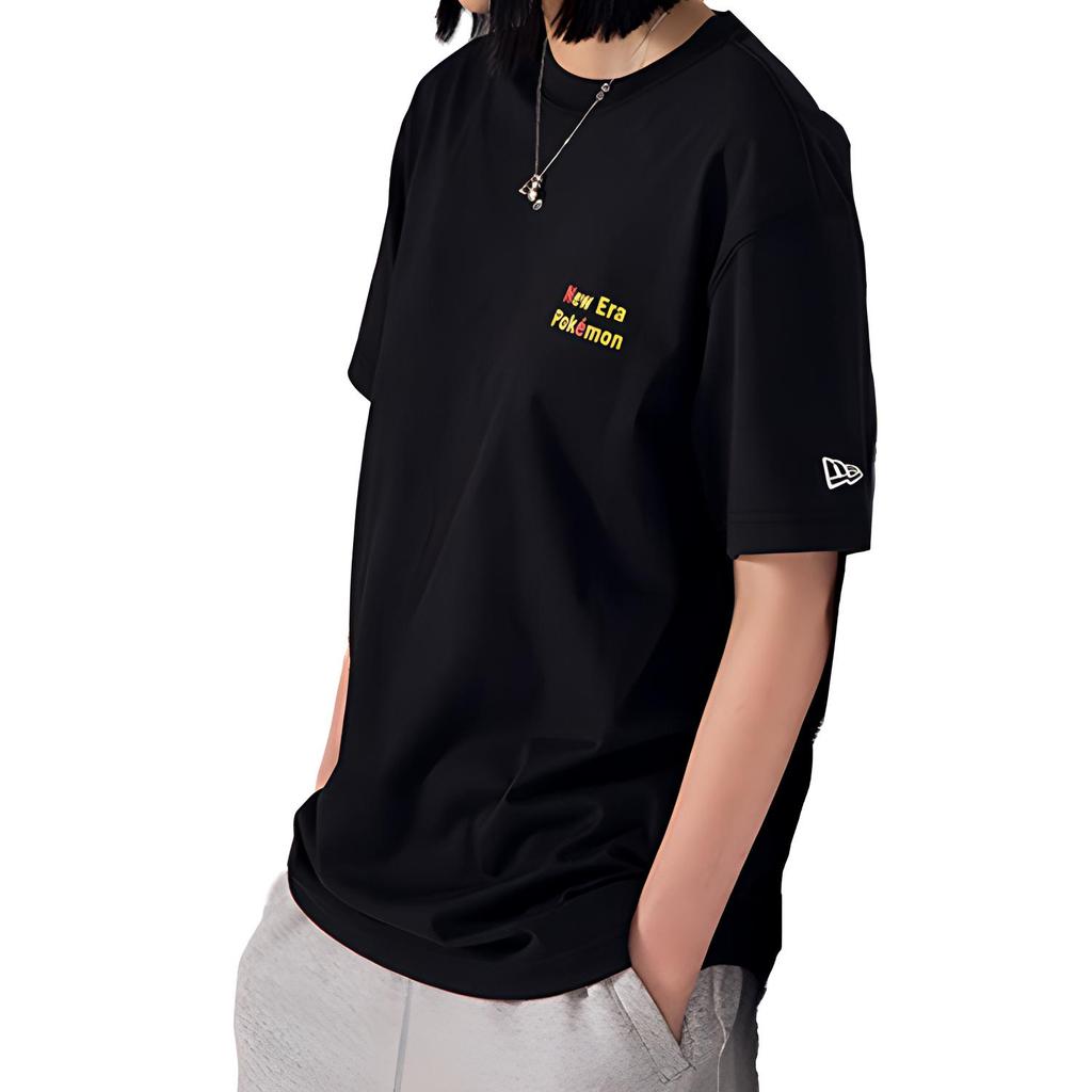 New Era Casual Comfortable Simple T-Shirt Unisex tops Black 12525842