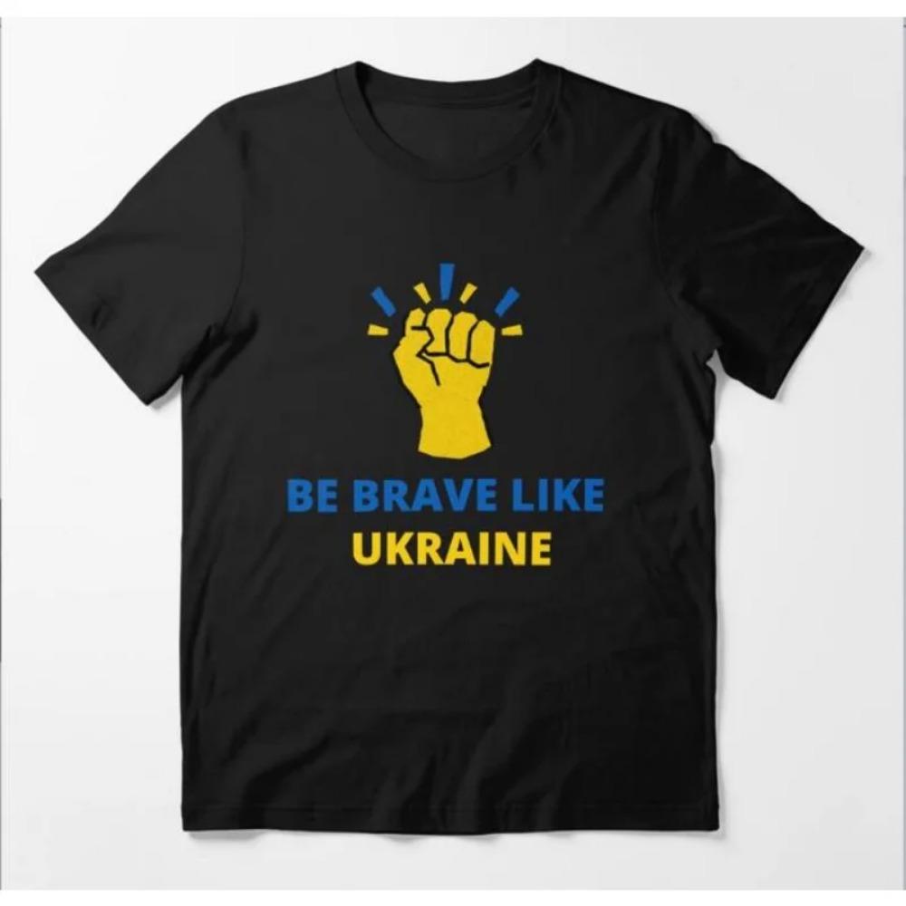 Добрый вечер Мы из Украины Боритесь как украинцы Футболка Унисекс Женская С коротким рукавом Свободная Дышащая Повседневная Футболки Топы ModaL