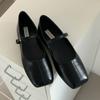 Spring and Autumn Womens Shoes High Heeled Pumps Retro Mary Jane Shoes Square Head Shallow Mouth Buckle Strap Single Shoes 2024