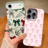 Чехол со стильным узором из разноцветных бантиков для iPhone 17 Pro Max iPhone 16 15 14 13 Pro Max 11 17e 16e Роскошная кожаная текстура Мягкий силикон Матовое покрытие