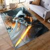 Angel demon fiery backgroundcarpet Yoga living room room decor children's crawling mat doormat area rug games floor mat