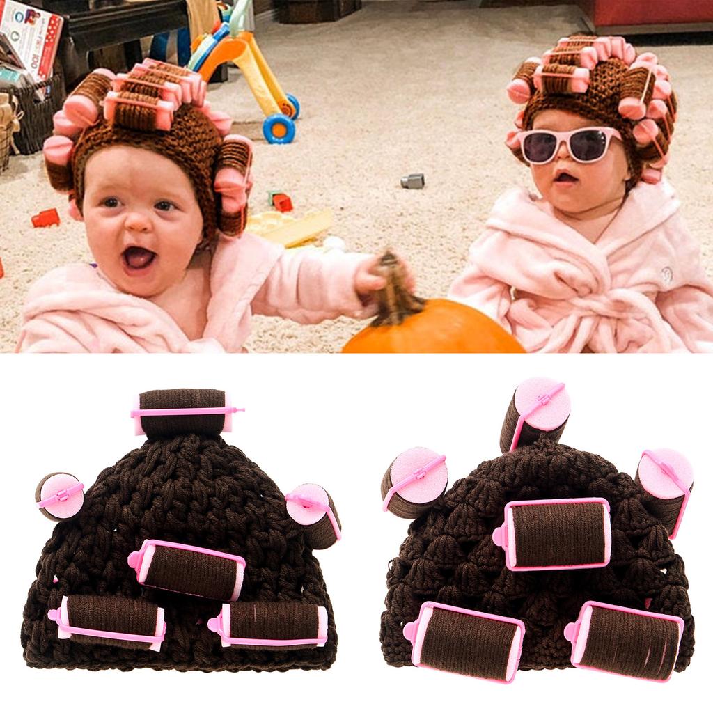Cute Curling Wand Shape Baby Hat Winter Hat for Parties Family Gatherings and Travel Perfect for Infant Ensures Comfort
