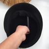 Hat Soft Japanese Korean Version of Autumn and Winter Black Wool Beret Painter Hat Pearl Bright Diamond Lady Stewardess Hat Female