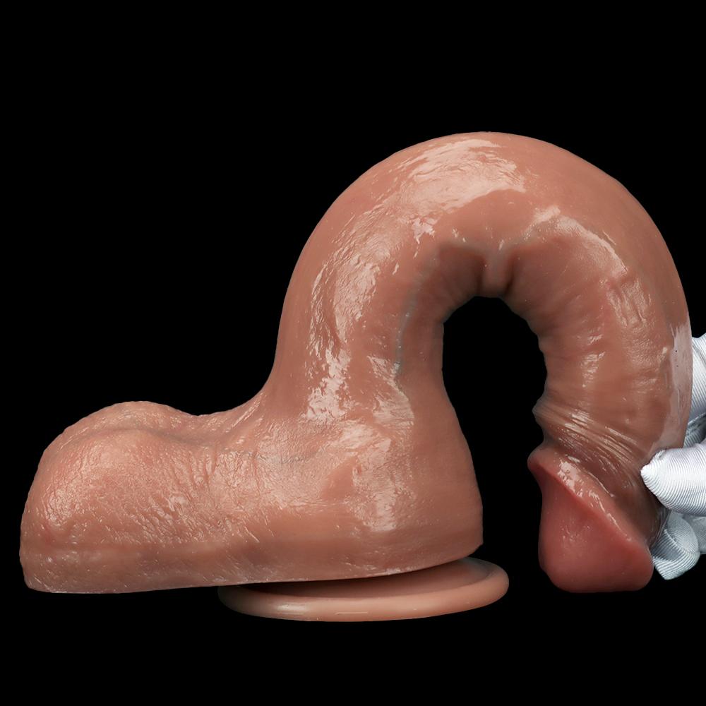 Liquid Silicone Simulation Dildo Sex Toy Women's Masturbator Strap On Cock Fisting Realistic Penis Big Dick