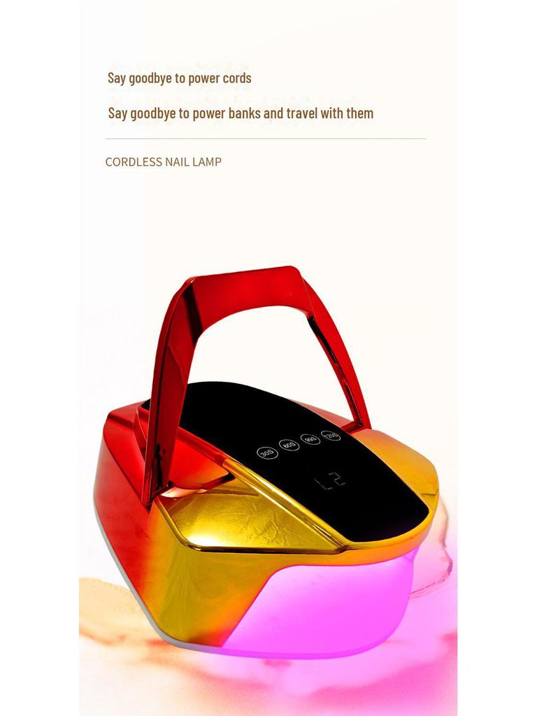 Беспроводная сушка для ногтей: Большое пространство, быстросохнущая лампа для светотерапии ногтей