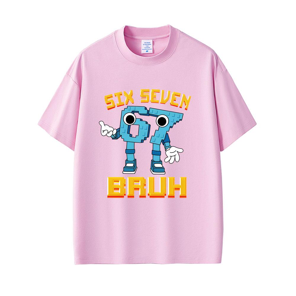Funny Italian Brainrot Six Seven 67 Number Graphic Tshirt Unisex Women Casual Oversized Short Sleeve Tees Male Humor Lover T Shirt