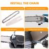 1/4 Chainsaw Chain 4Inch Mini Steel Chainsaw Chains Electric Chainsaws Accessory Chains Replacement Mini Electric Chainsaw