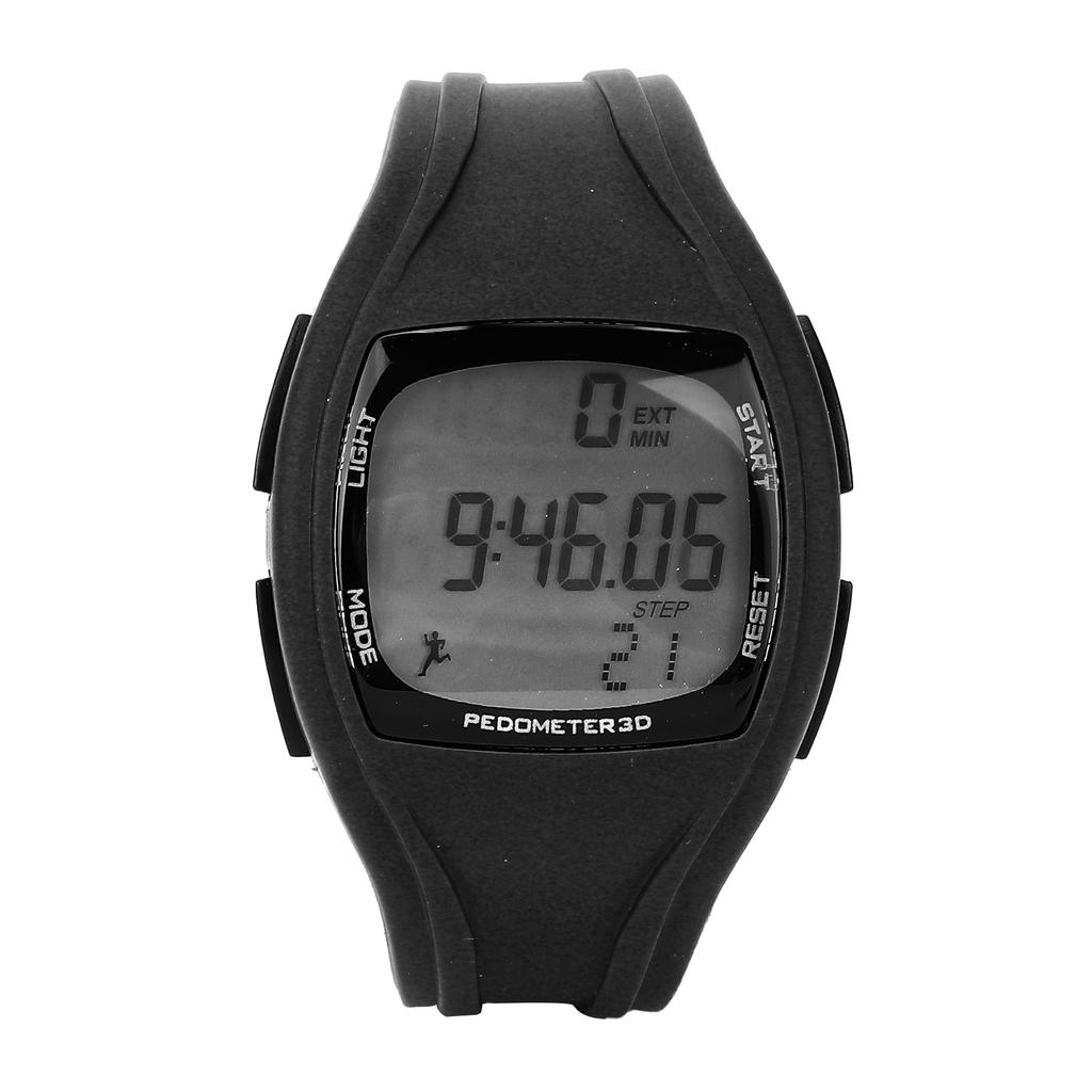 Multifunction Waterproof Intelligent Wrist Watch Sports Digital Step Counter WatchesBlack