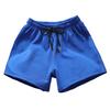 Men Running Shorts Elastic Waist Drawstring Gym Short Pants Solid Color Wide Leg Outdoor Shorts Streetwear