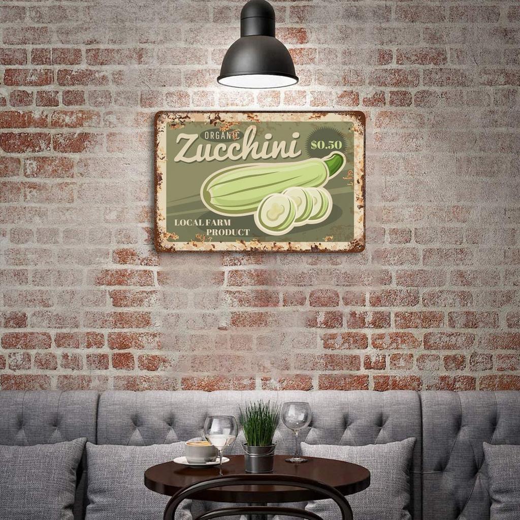 1 Pack retro metal wall sign décor, old worn surface, durable iron plate perfect for bar café kitchen hallway bedroom or living room walls