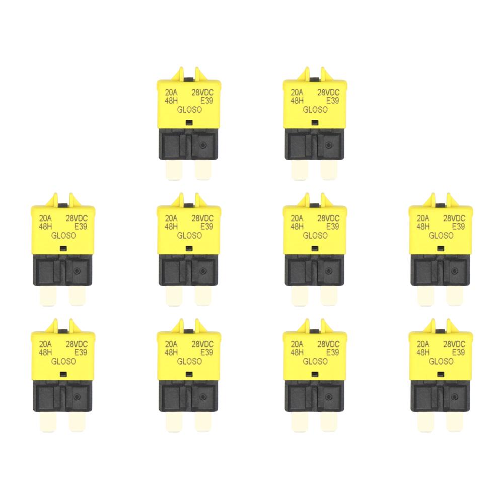 2-30 шт. 5/7,5/10/15/20/25/30A DC28V ручной сброс предохранитель адаптер автоматический выключатель ATC ножевой предохранитель для морского ралли автомобильная лодка