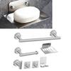 7 Piece SUS304 Stainless Steel Bathroom Hardware Kit Wall Mounted Towel Rack  Home Organization