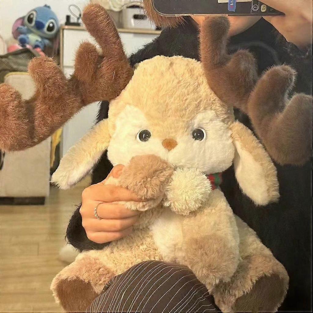 Goodnight Deer Plush Toy with Large Antlers - Gift for Kids 55cm