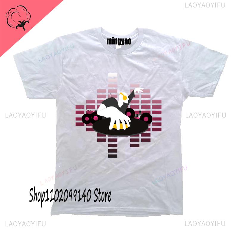 Dj Headphones T Shirts Graphic Streetwear Short Sleeve Oneck Harajuku Music Techno Tshirt Funny Unisexs Clothing For Ladies