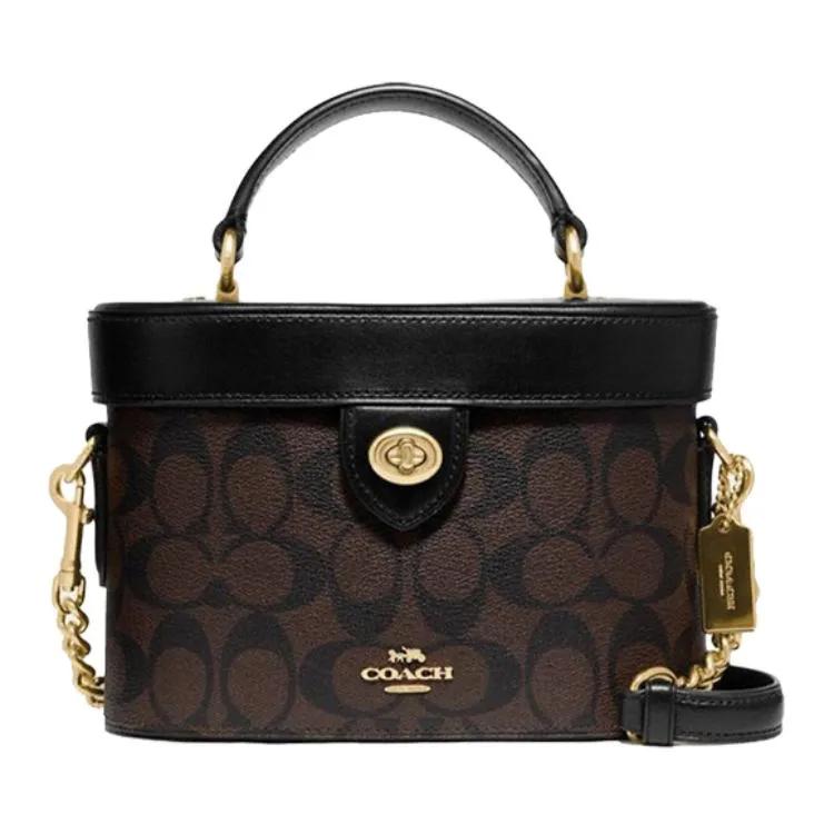Coach Сумка через плечо Kay 20 Маленькая Коричневая / Черная (унисекс) Сумки 78277 IMAA8