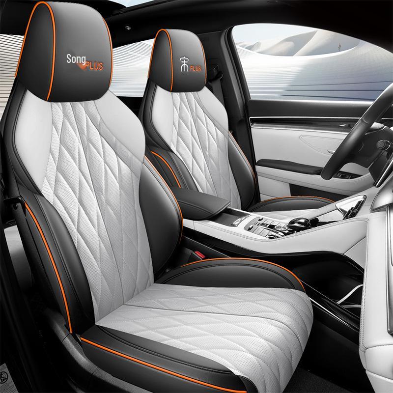 Four Seasons Leather Car Seat Cushion for 2020 BYD Song PLUS - Five-Seat Cover