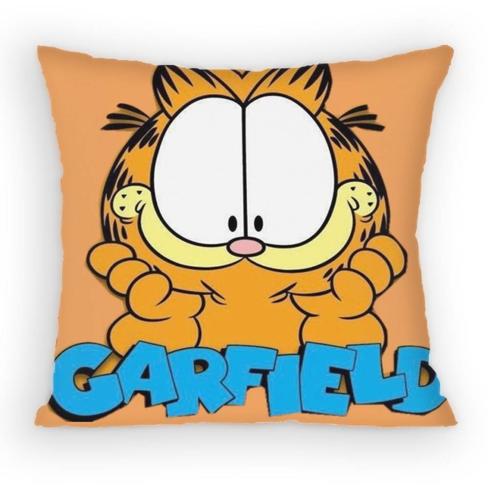 Cartoon GGarfields Anime Pillow Case Sofa Living Room Bedroom Headboard Backrest Cushion Square Cushion Nap Time