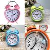 3in Fashionable Personalized Metal Bell Alarm Clock With Night Light Suitable For Students