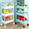 Стеллаж для хранения на тележке Напольный стеллаж для хранения Кухонный стеллаж для хранения Портативная корзина для овощей Стеллаж для хранения закусок Стойка для хранения туалета Мобильная сортировочная стойка Артефакт